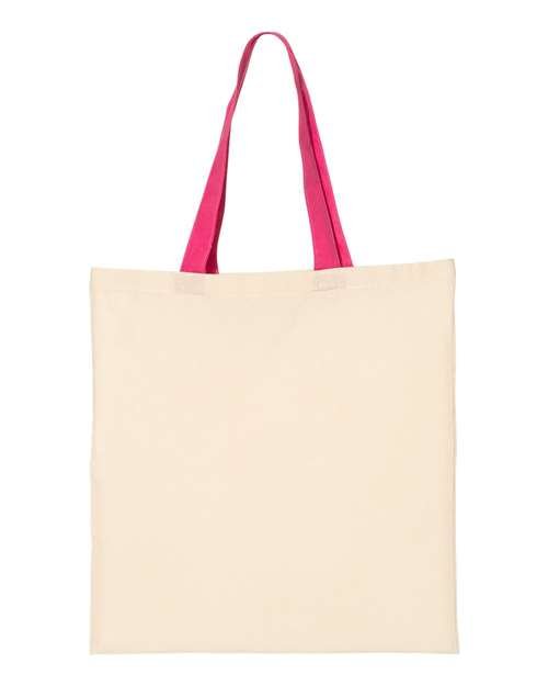 Economical Tote with Contrast-Color Handles - Image 10