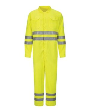 Men's Hi-Vis Deluxe Coverall with Reflective Trim - CoolTouch® 2 - 7 oz.