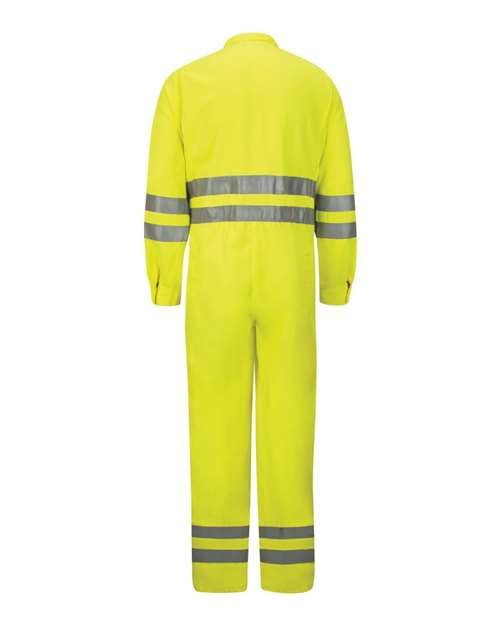 Men's Tall Hi-Vis Deluxe Coverall with Reflective Trim - CoolTouch® 2 - 7 oz. - Image 2