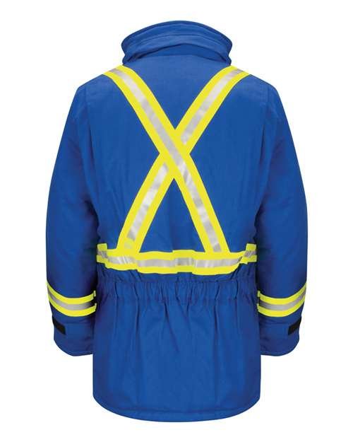 Men's Long Deluxe Parka With Reflective Trim - EXCEL FR® ComforTouch - Image 7