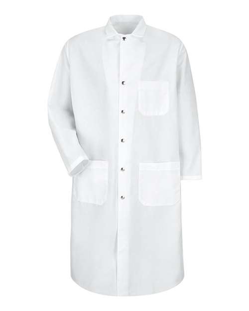 Men's Snap-Front Spun Polyester Butcher Coat