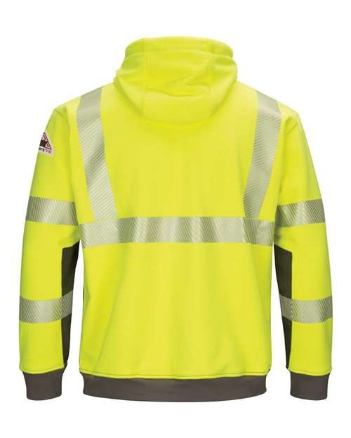 Men's Tall Hi-Visibility Color-Blocked Hooded Sweatshirt - Image 2