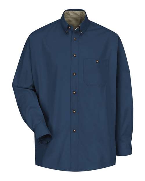Men's Cotton Contrast Dress Shirt