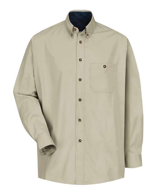 Men's Cotton Contrast Dress Shirt - Image 4