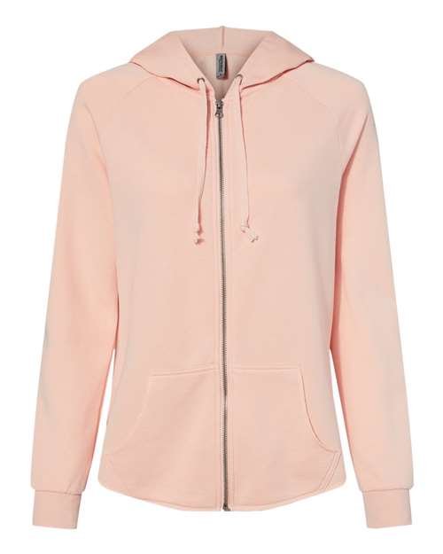 Women's California Wave Wash Full-Zip Hooded Sweatshirt - Image 8