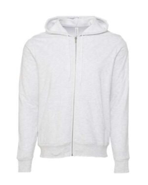 Alternative view of Unisex Sponge Fleece Full-Zip Hoodie Sweatshirt