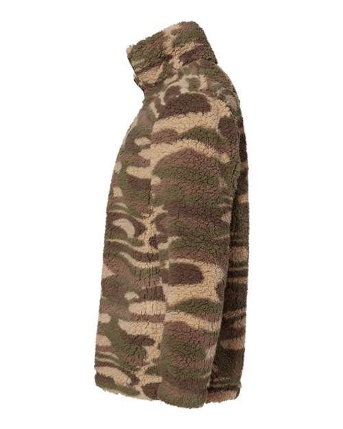 Unisex Sherpa Fleece Quarter-Zip Pullover - Image 3