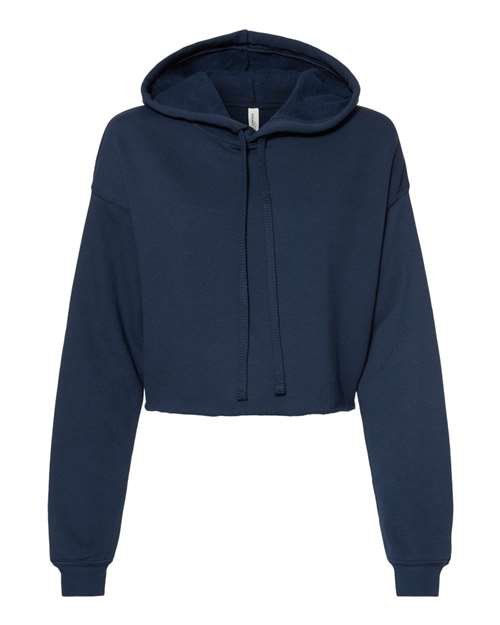 Women's Crop Fleece Hoodie Sweatshirt - Image 37