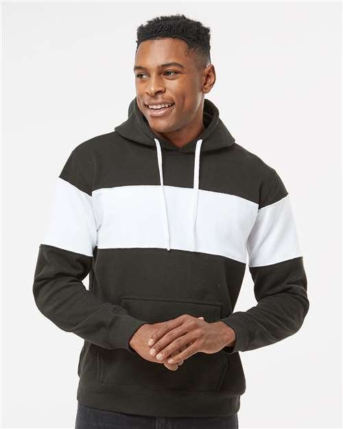Men's Varsity Fleece Colorblocked Hooded Sweatshirt - Image 4