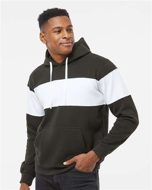 Men's Varsity Fleece Colorblocked Hooded Sweatshirt - Image 5