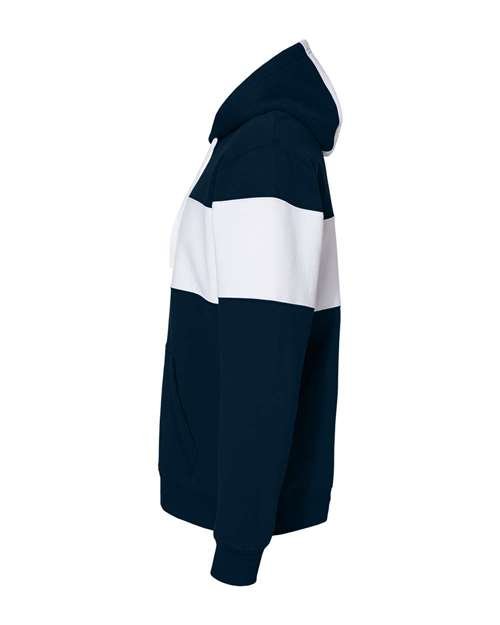 Men's Varsity Fleece Colorblocked Hooded Sweatshirt - Image 16
