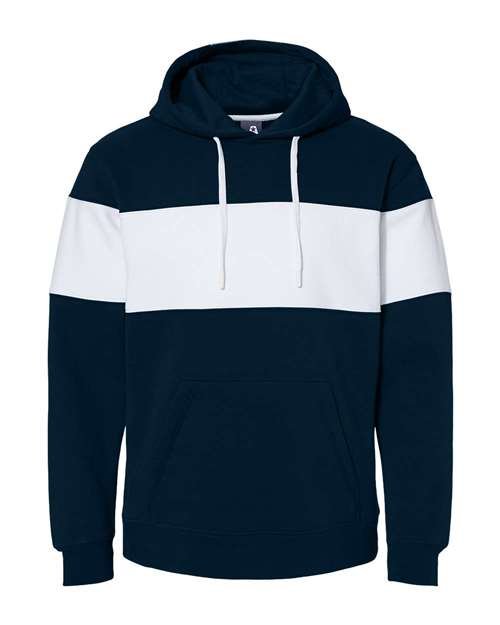 Men's Varsity Fleece Colorblocked Hooded Sweatshirt - Image 14