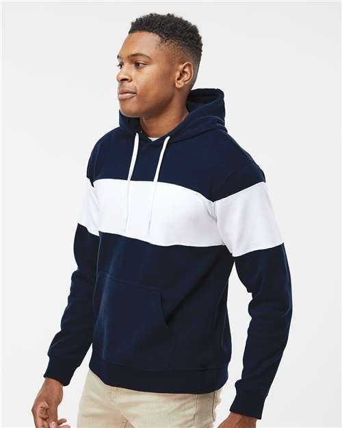 Men's Varsity Fleece Colorblocked Hooded Sweatshirt - Image 18