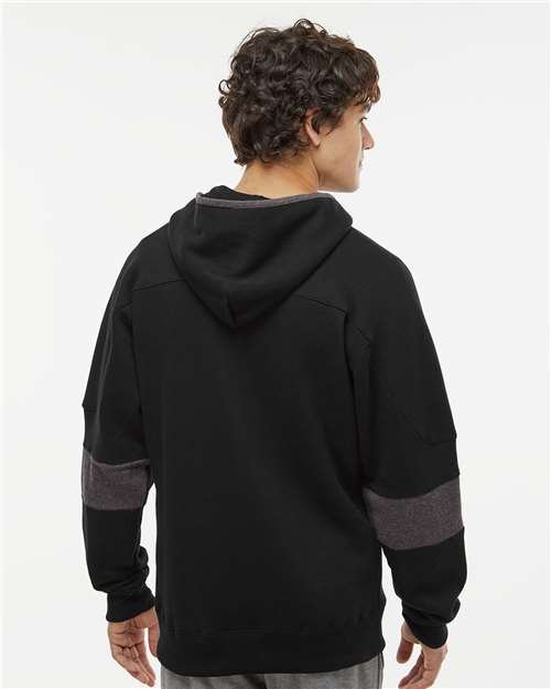 Men's Sport Lace Colorblocked Fleece Hooded Sweatshirt - Image 6