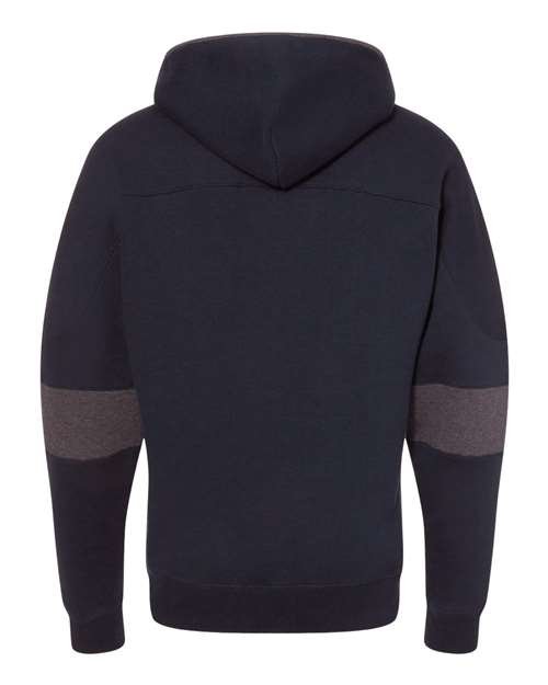 Men's Sport Lace Colorblocked Fleece Hooded Sweatshirt - Image 9