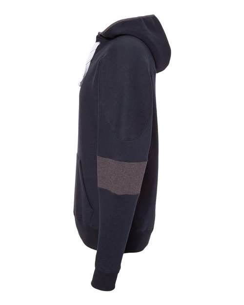 Men's Sport Lace Colorblocked Fleece Hooded Sweatshirt - Image 10