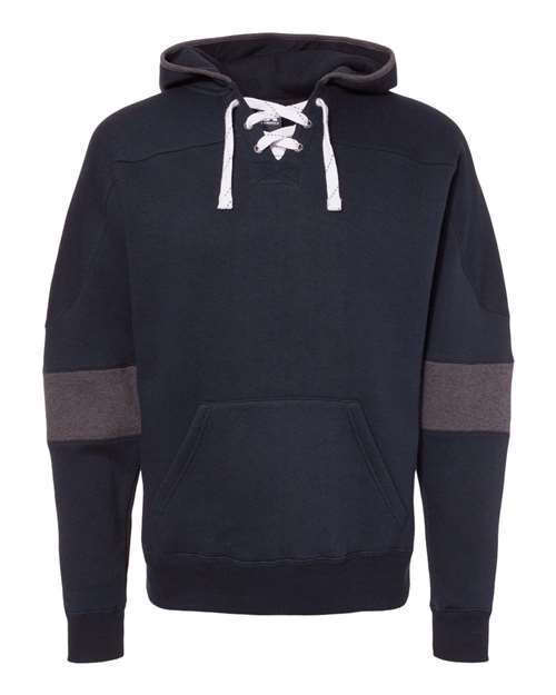 Men's Sport Lace Colorblocked Fleece Hooded Sweatshirt - Image 8