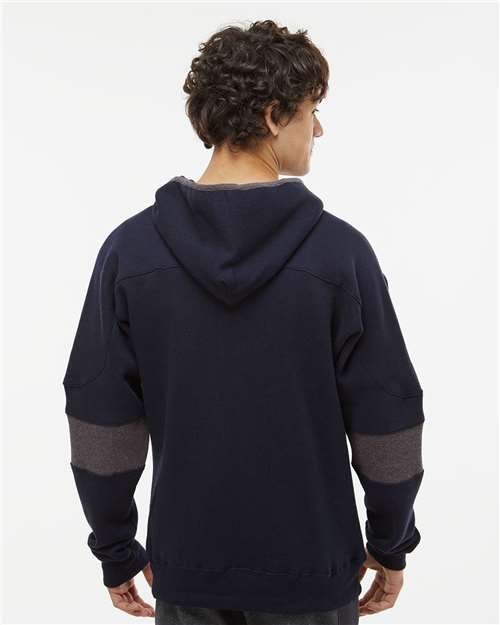 Men's Sport Lace Colorblocked Fleece Hooded Sweatshirt - Image 13