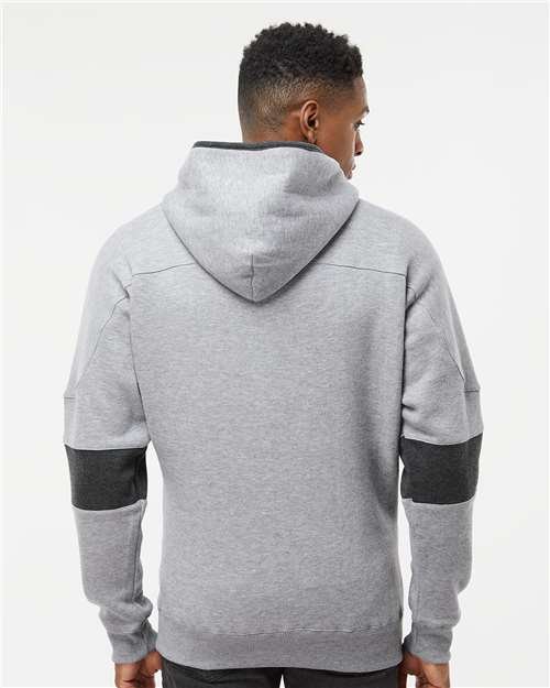 Men's Sport Lace Colorblocked Fleece Hooded Sweatshirt - Image 19