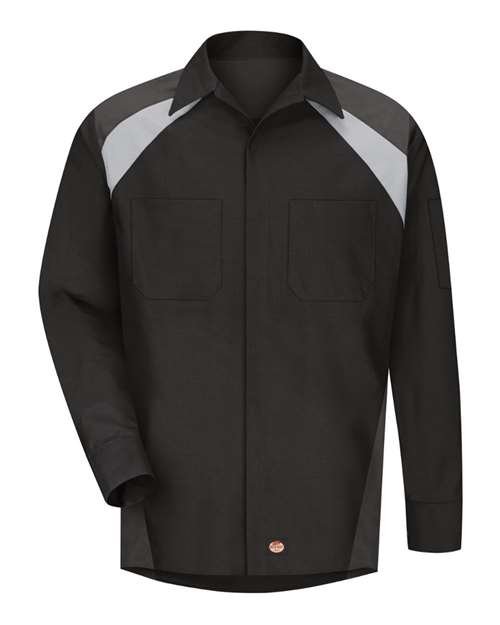 Men's Long Sleeve Tri-Color Shop Shirt