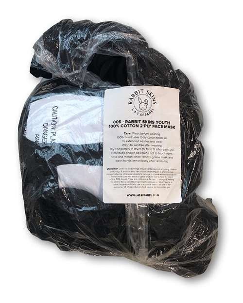 Youth 100% Cotton 2-Ply Face Mask - Image 5