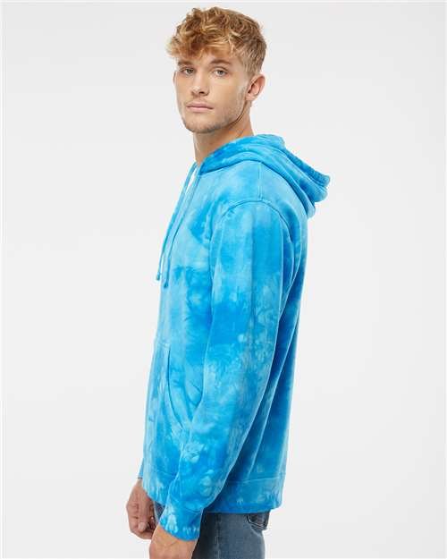 Unisex Midweight Tie-Dyed Hooded Sweatshirt - Image 5