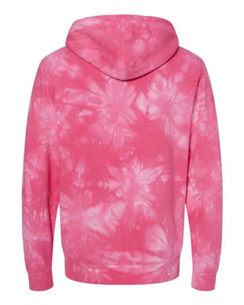 Unisex Midweight Tie-Dyed Hooded Sweatshirt - Image 39