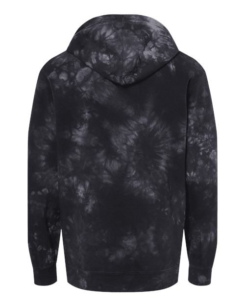 Unisex Midweight Tie-Dyed Hooded Sweatshirt - Image 9