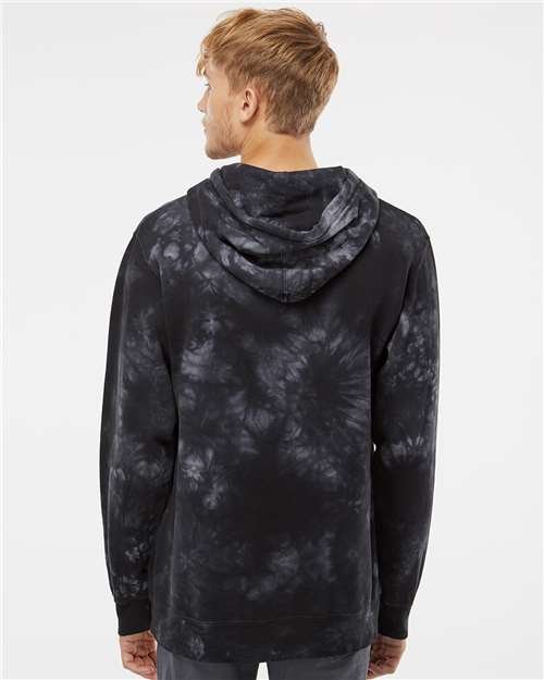 Unisex Midweight Tie-Dyed Hooded Sweatshirt - Image 13