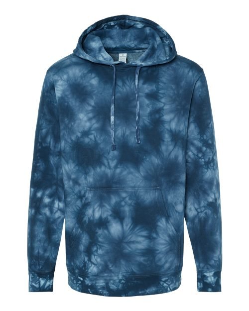 Unisex Midweight Tie-Dyed Hooded Sweatshirt - Image 26