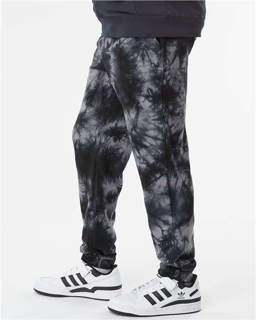Unisex Tie-Dyed Fleece Sweatpants - Image 12