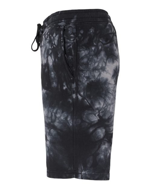 Unisex Tie-Dyed Fleece Shorts - Image 3