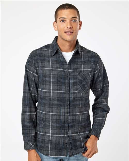 Men's Open Pocket Flannel Shirt - Image 17