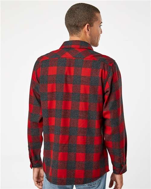 Men's Open Pocket Flannel Shirt - Image 30