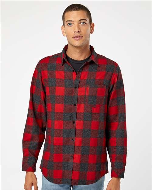 Men's Open Pocket Flannel Shirt - Image 28