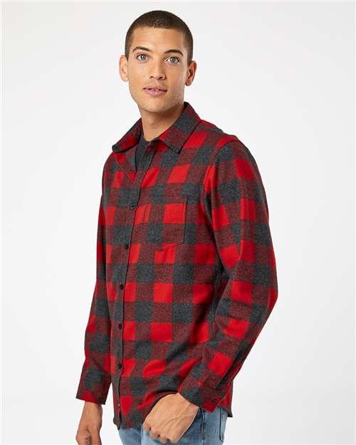 Men's Open Pocket Flannel Shirt - Image 29