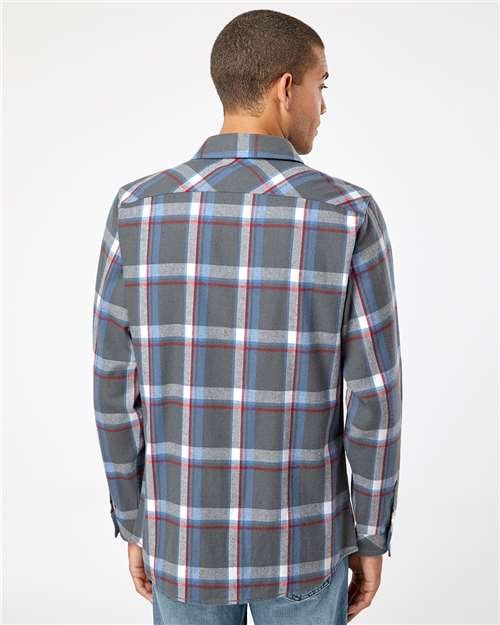 Men's Open Pocket Flannel Shirt - Image 36