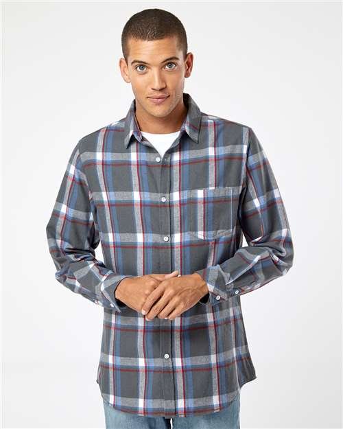 Men's Open Pocket Flannel Shirt - Image 34