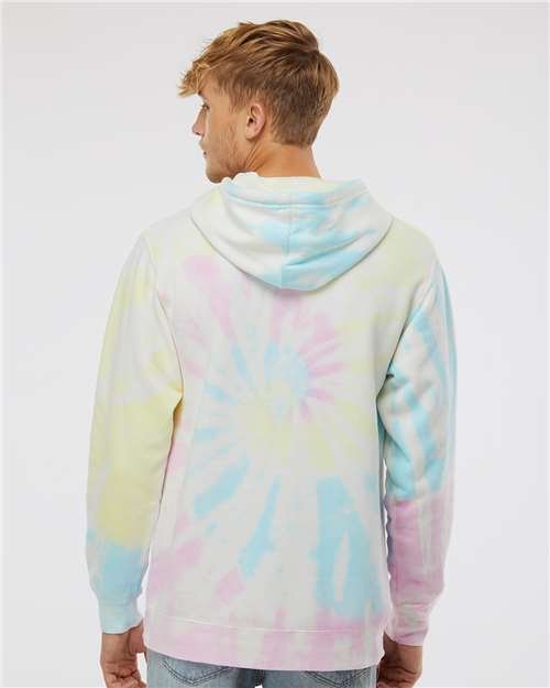 Unisex Midweight Tie-Dyed Hooded Sweatshirt - Image 49