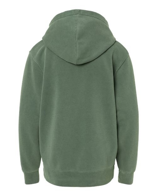 Youth Midweight Pigment-Dyed Hooded Sweatshirt - Image 2