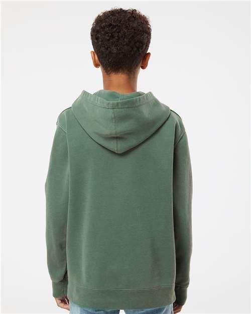 Youth Midweight Pigment-Dyed Hooded Sweatshirt - Image 6