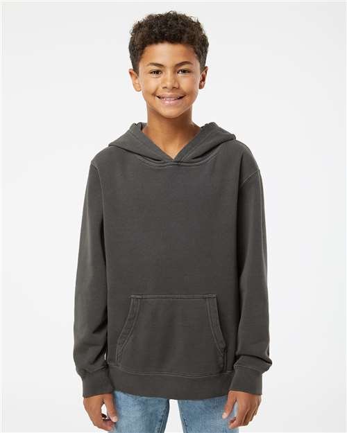 Youth Midweight Pigment-Dyed Hooded Sweatshirt - Image 11