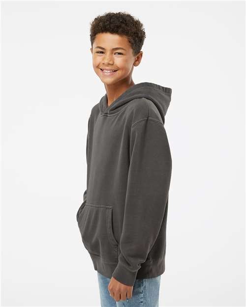 Youth Midweight Pigment-Dyed Hooded Sweatshirt - Image 12