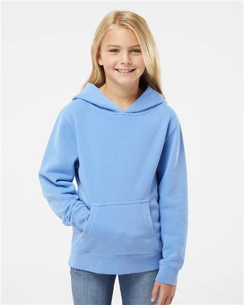 Youth Midweight Pigment-Dyed Hooded Sweatshirt - Image 17