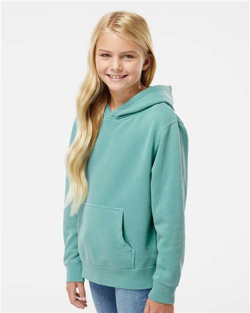 Youth Midweight Pigment-Dyed Hooded Sweatshirt - Image 30