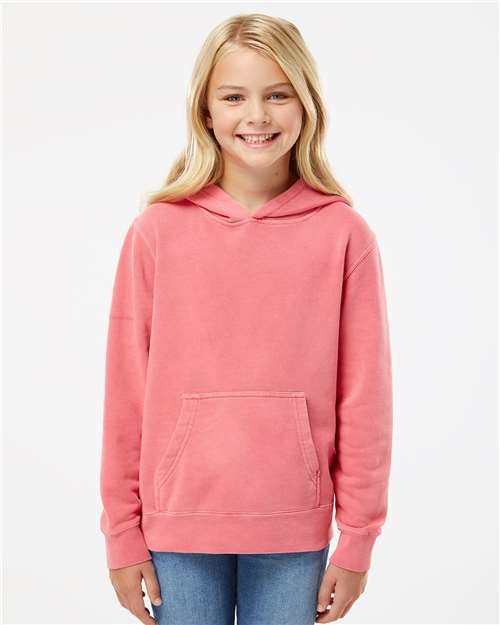 Youth Midweight Pigment-Dyed Hooded Sweatshirt - Image 35