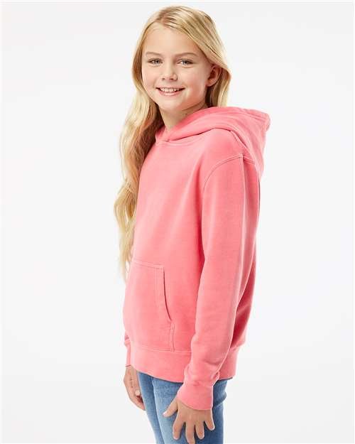 Youth Midweight Pigment-Dyed Hooded Sweatshirt - Image 36
