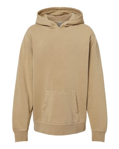 Youth Midweight Pigment-Dyed Hooded Sweatshirt - Image 38