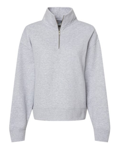 Women's Sueded Fleece Quarter-Zip Sweatshirt - Image 8