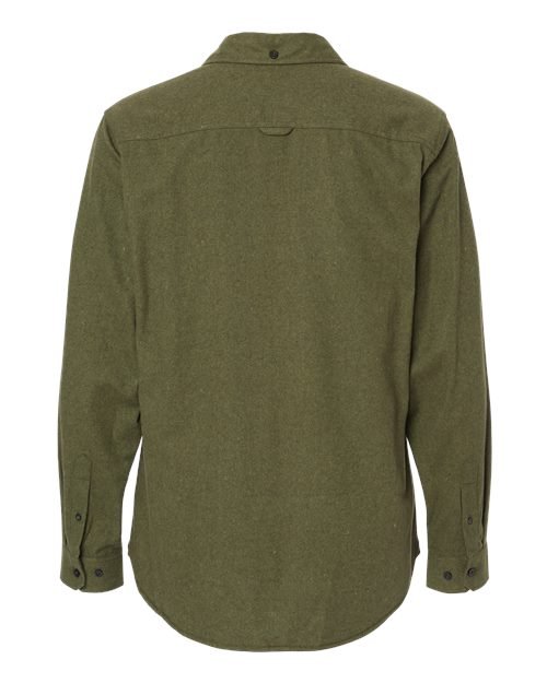 Men's Solid Flannel Shirt - Image 2